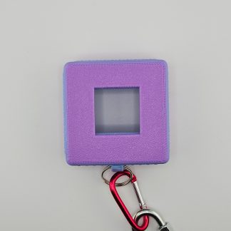 Pink/Blue/Pink Trans Pride Fade - Diamond Knurl Texture - Aranet4 CO2 Monitor Cover with Key Ring on Bottom