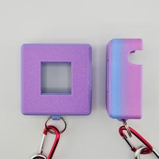Pink/Blue/Pink Trans Pride Fade - Smooth Texture - Aranet4 CO2 Monitor Cover with Key Ring on Bottom