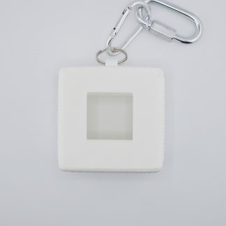 Second - Marshmallow - Diamond Knurl Texture- Aranet4 CO2 Monitor Cover with Top Key Ring, and Belt Mounting Loops