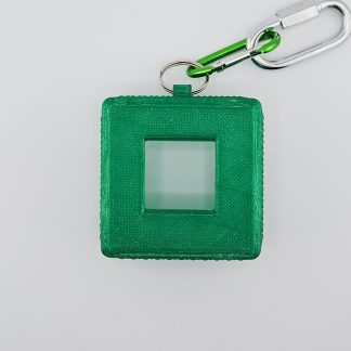Emerald - Diamond Knurl Texture- Aranet4 CO2 Monitor Cover with Top Key Ring, and Belt Mounting Loops
