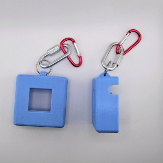 Periwinkle - Smooth Texture - Aranet4 CO2 Monitor Cover with Key Ring on Top